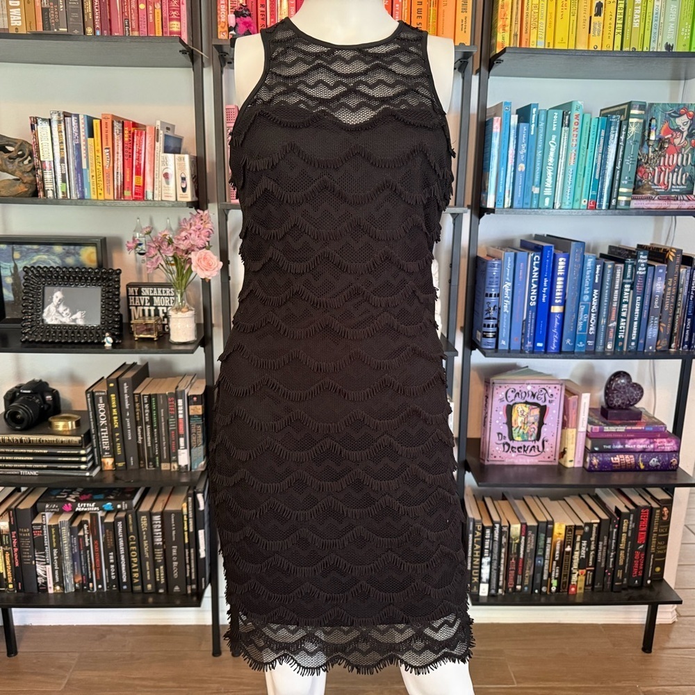 Guess Elegant Black Lace Dress